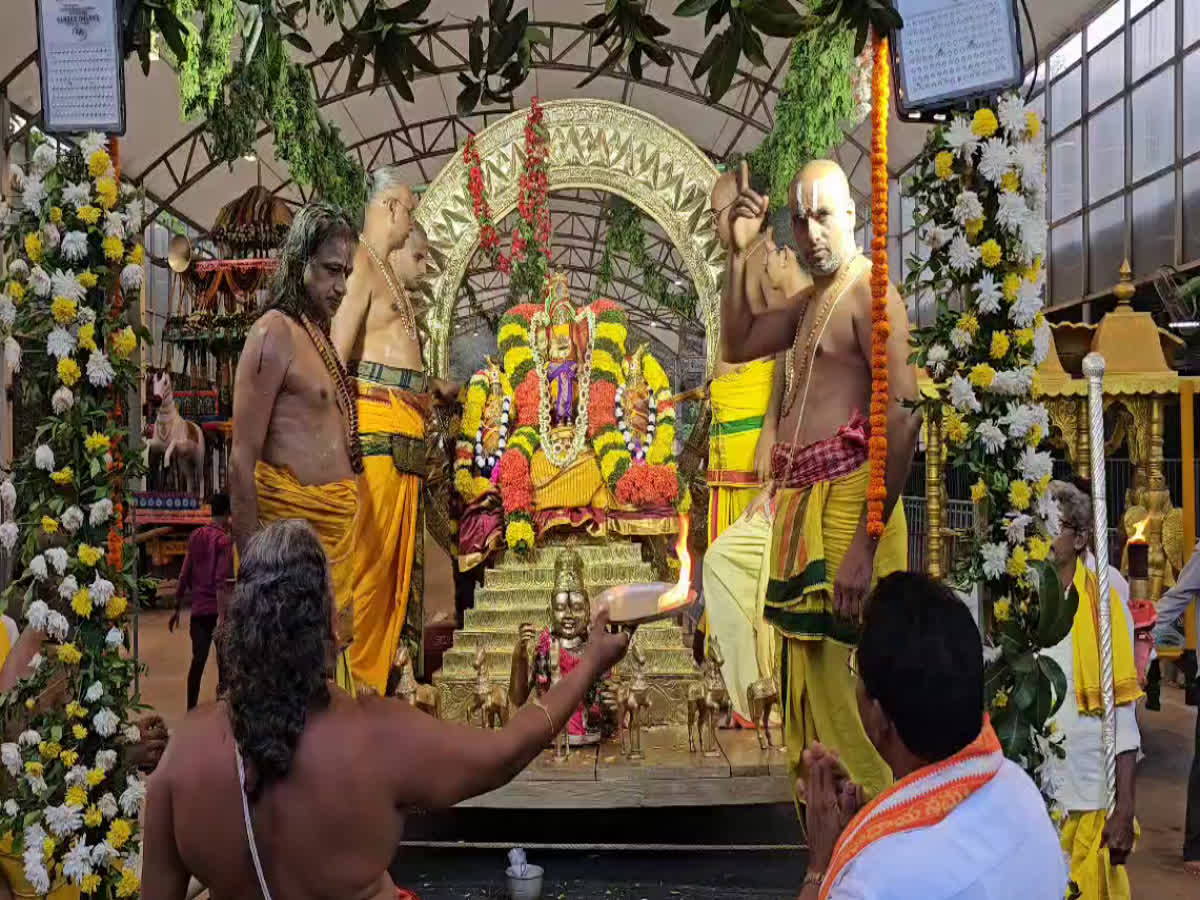 Lord Varaha Lakshmi Narasimha appearing in his true form