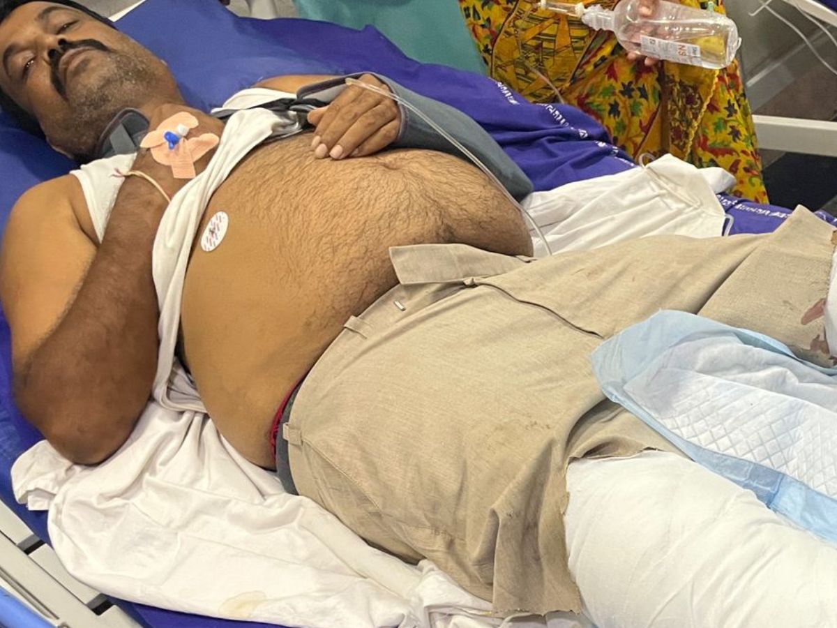 BJP leader attacked by Paritala Sriram group