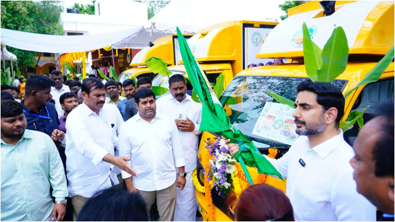 Nara Lokesh launches smart kitchen in Kadapa