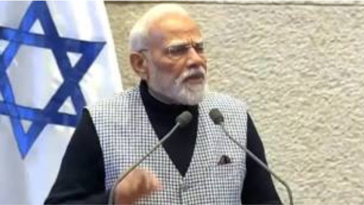 Historic Moment: PM Modi Addresses Israeli Parliament, Sets New Record